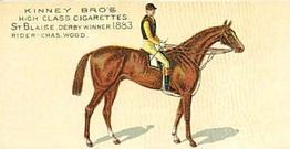 1889 Kinney Brothers Famous English Running Horses (N230) #NNO St Blaise Front